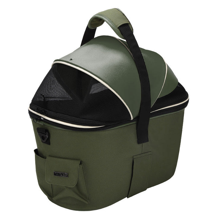 foldable insulated pet carrier bag with mesh canopy and padded handle Kalsten