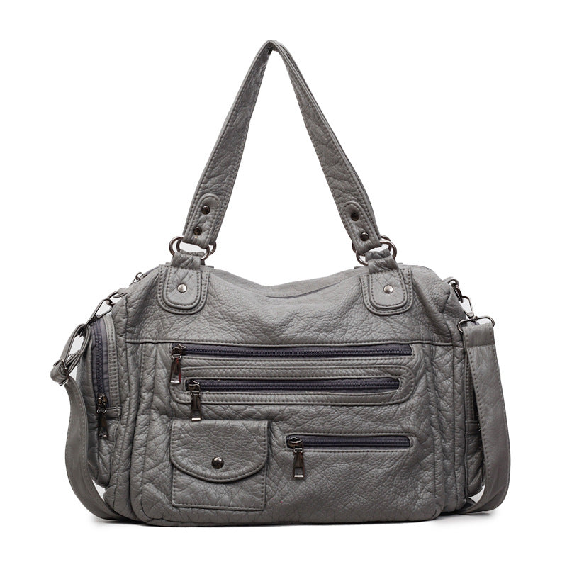 Multi-Zippered Handbag