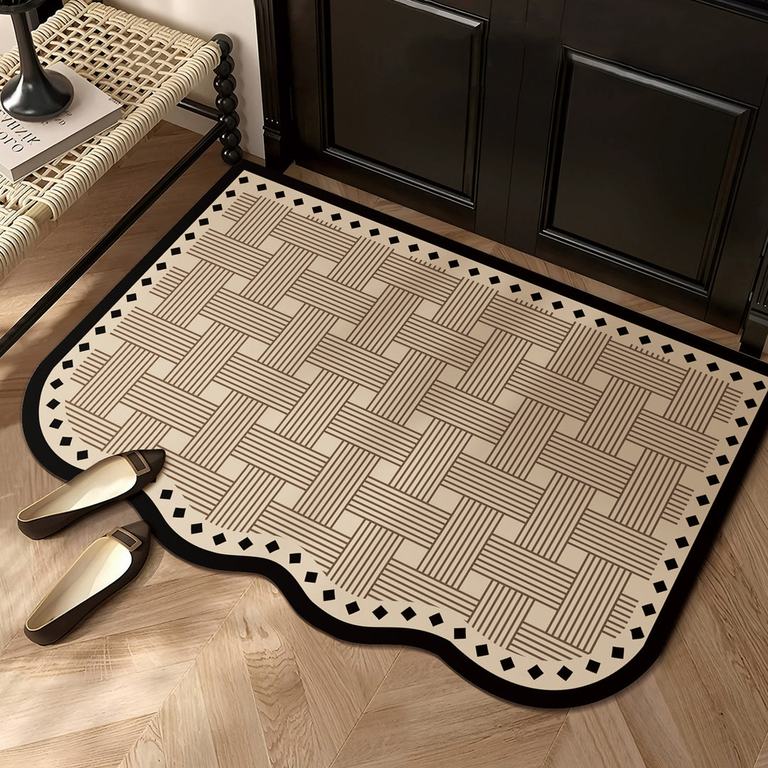 Decorative Scalloped Accent Rug