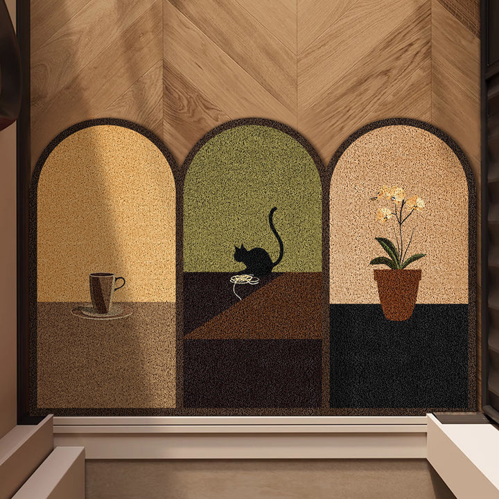 Cute Bear-Themed Welcome Mat