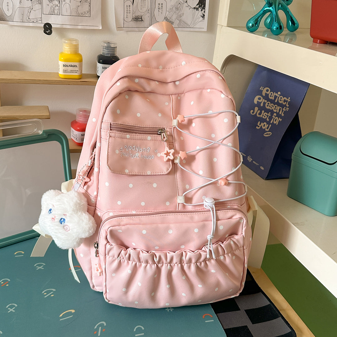 Cute Polka Dot Design Backpack Kalsten