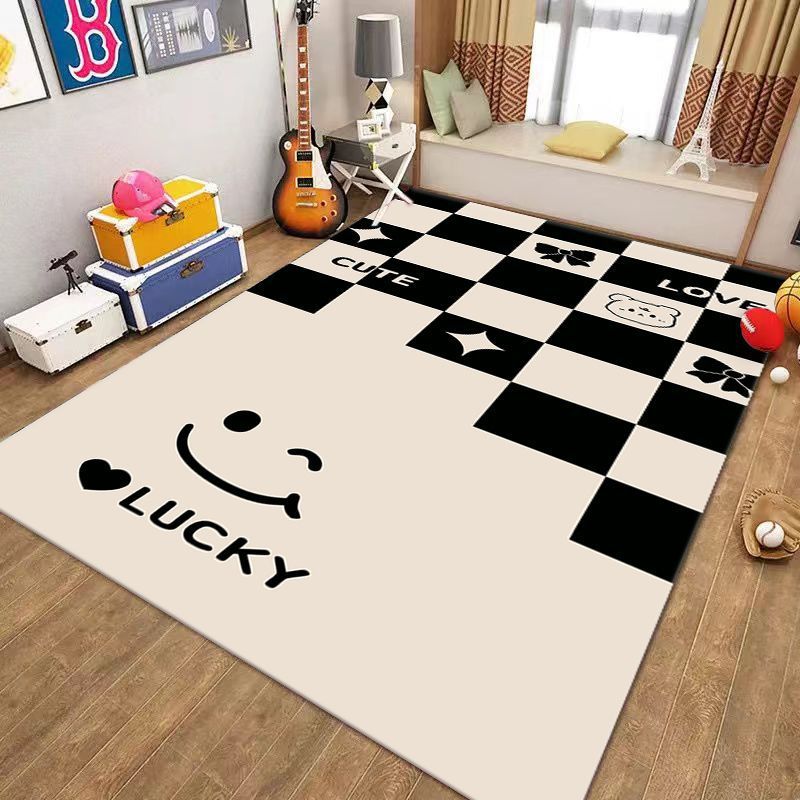 Playful Checkerboard Pattern Area Mat Kalsten