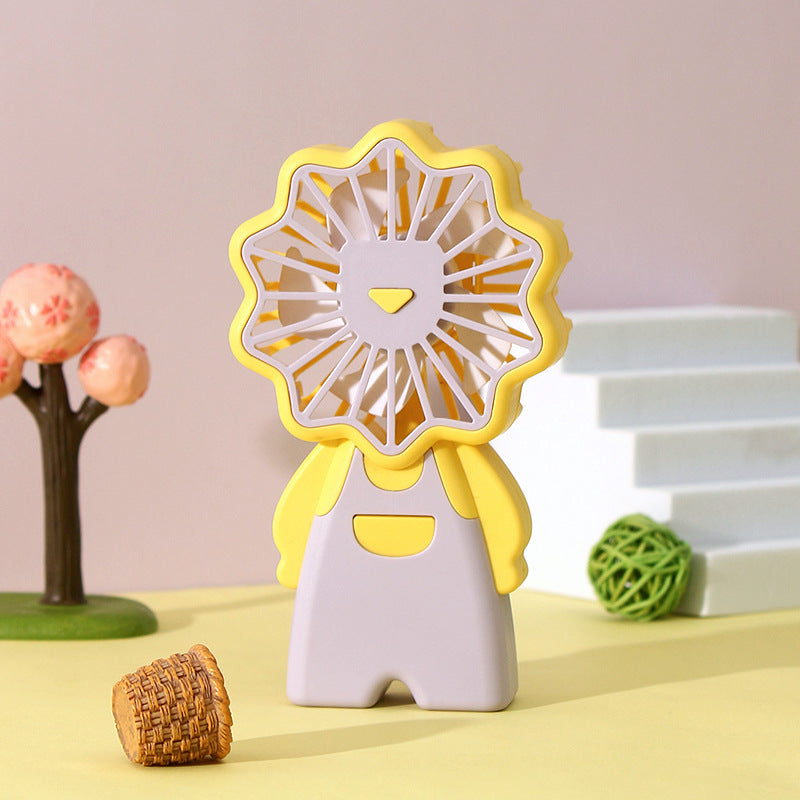 Women Portable Mini-Fan in Cute Flower Design Kalsten
