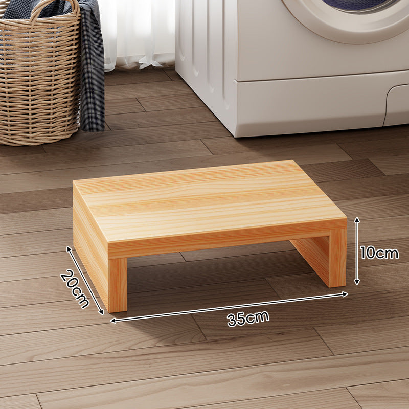Low-Profile Solid Wood Appliance Platform Riser