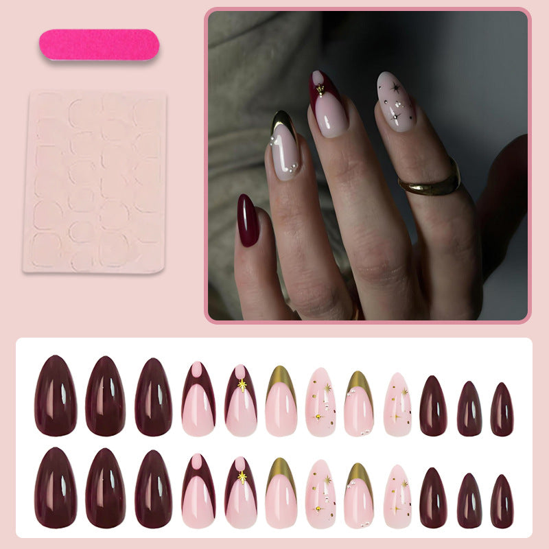 Nail art set with glamorous design elements and elegant accents Kalsten