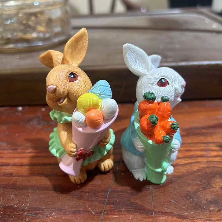 Decorative Bunny Figurine Set Kalsten