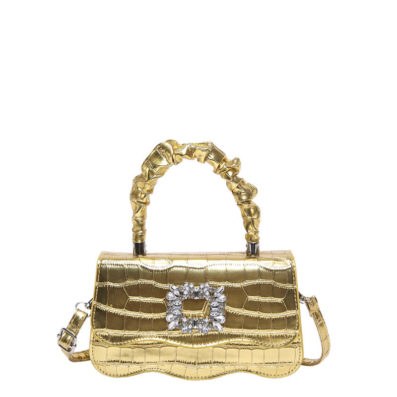 Glamorous Crocodile Texture Evening Handbag Kalsten