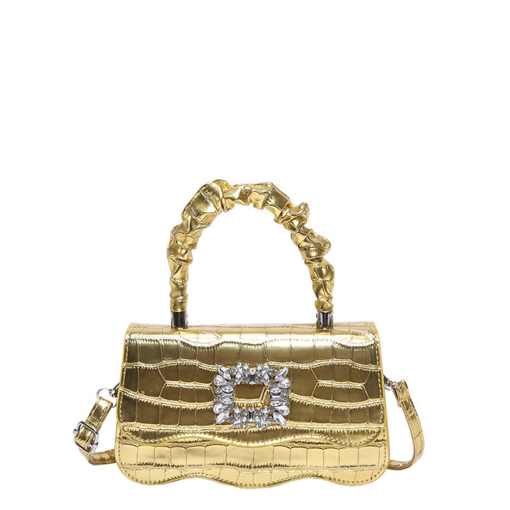 Glamorous Crocodile Texture Evening Handbag Kalsten