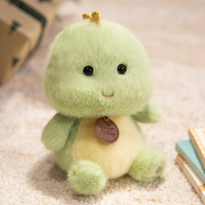 Plush Sitting Piglet Comforter Toy with Embroidered Paw Charm and Pendant Kalsten
