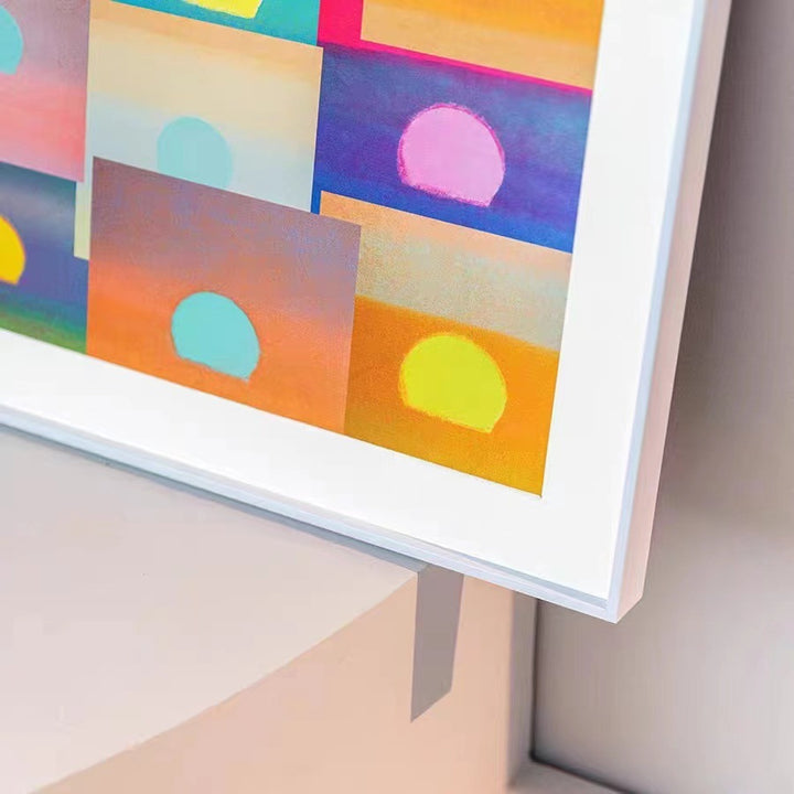 Geometric Abstract Framed Wall Decoration