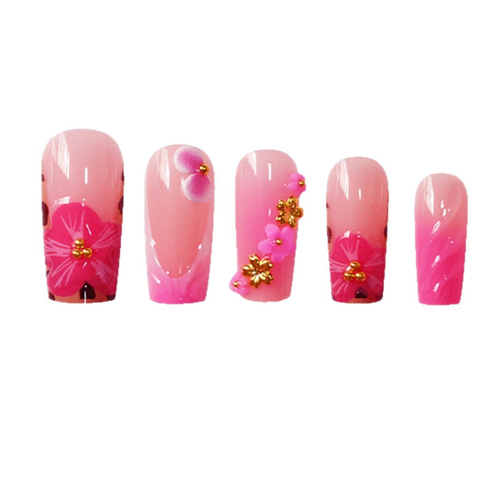 Floral Designer Acrylic Nail Art Kalsten