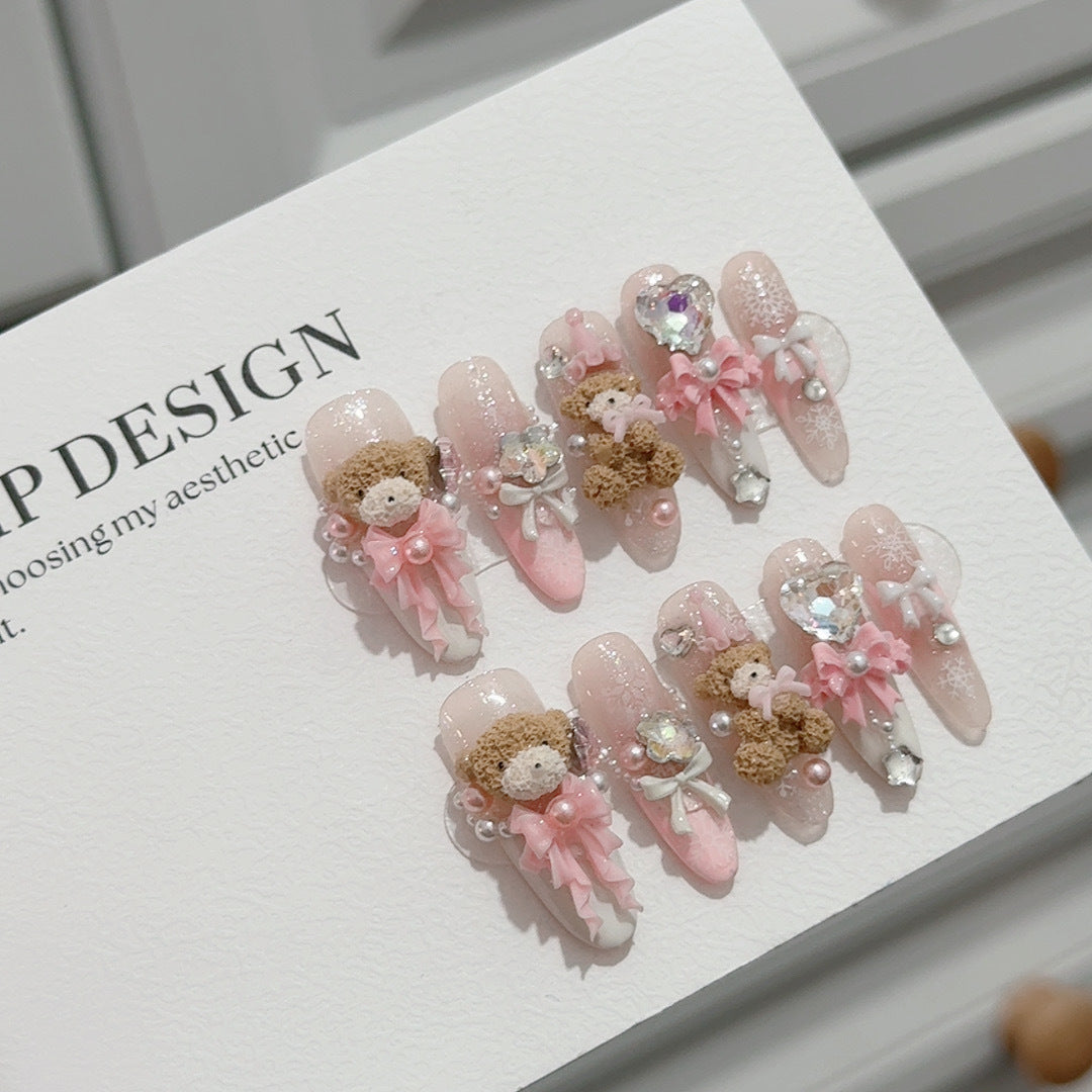 Themed 3D Bear Nail Art Set