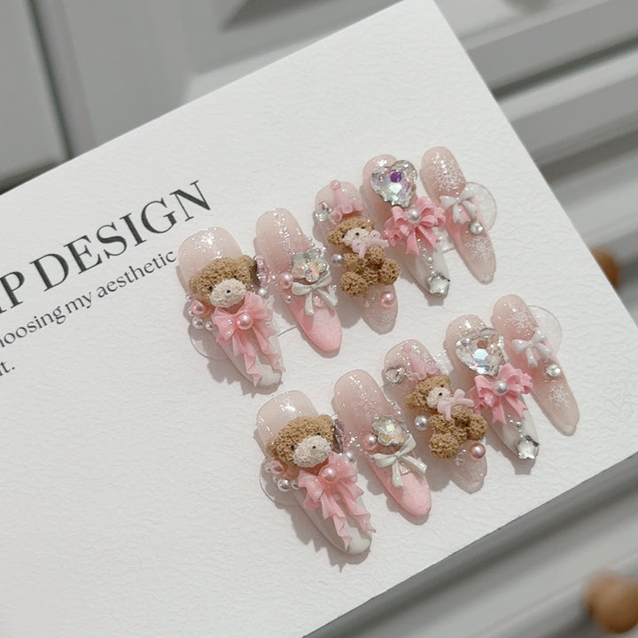 Themed 3D Bear Nail Art Set
