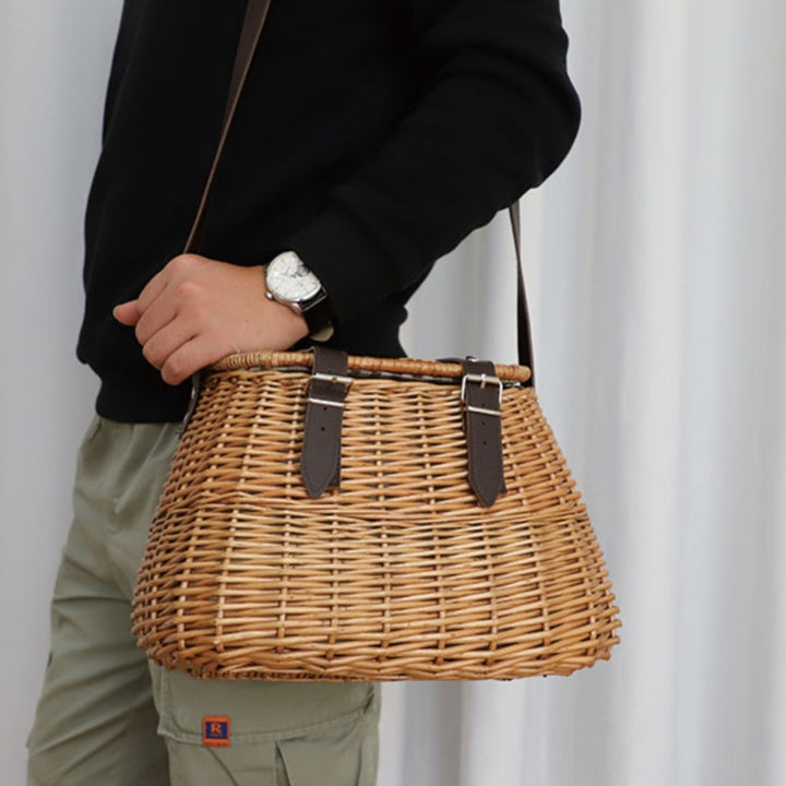 Stylish Woven Bucket Bag Kalsten