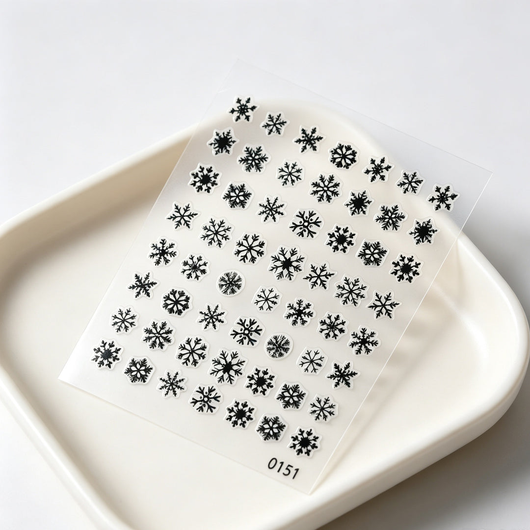 Snowflake Decorative Nail Art Sticker Set