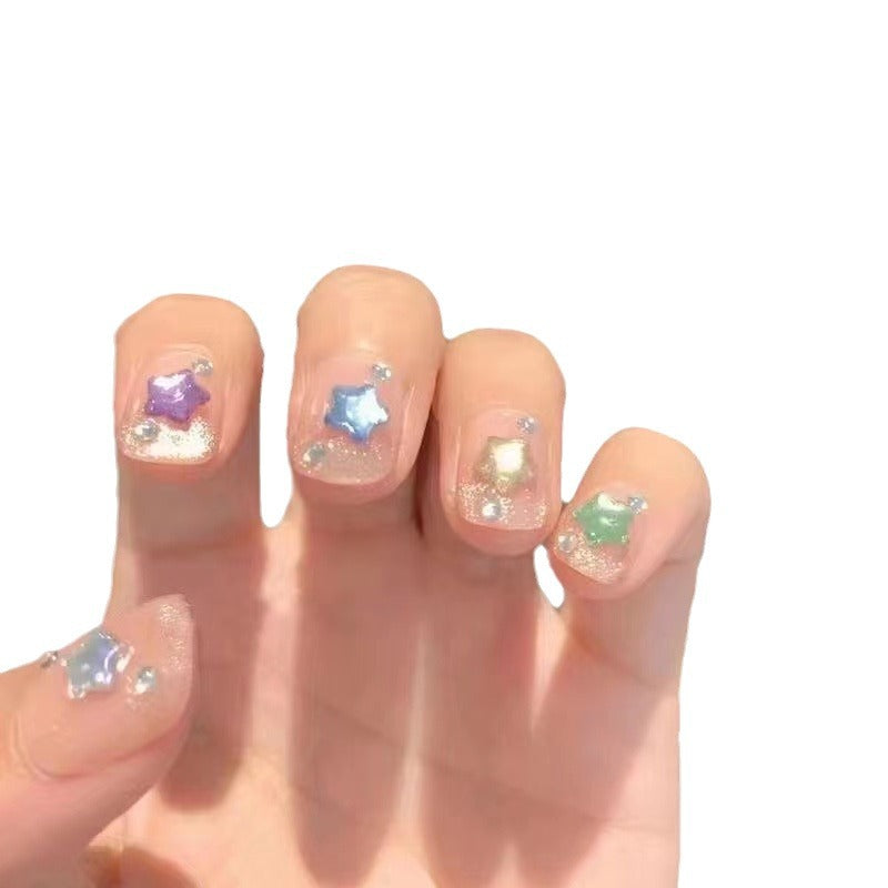 Starry Themed Press-On Nail Set