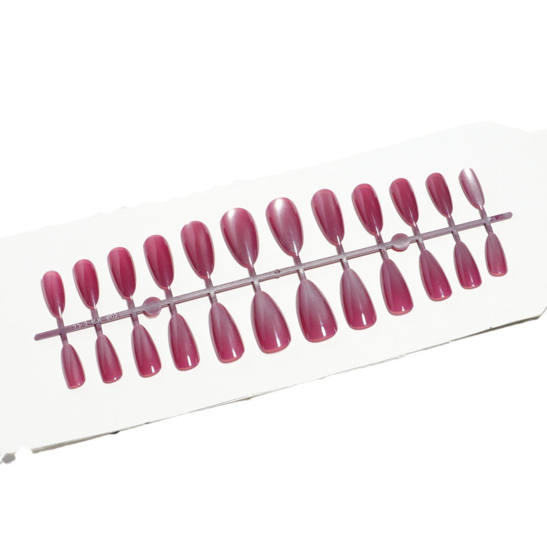 Glossy Almond-Shaped Press-On Nail Set Kalsten 1787225031
