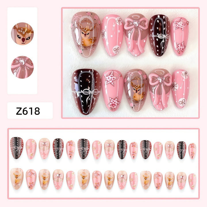 Playful art nails in heart and star motif Kalsten