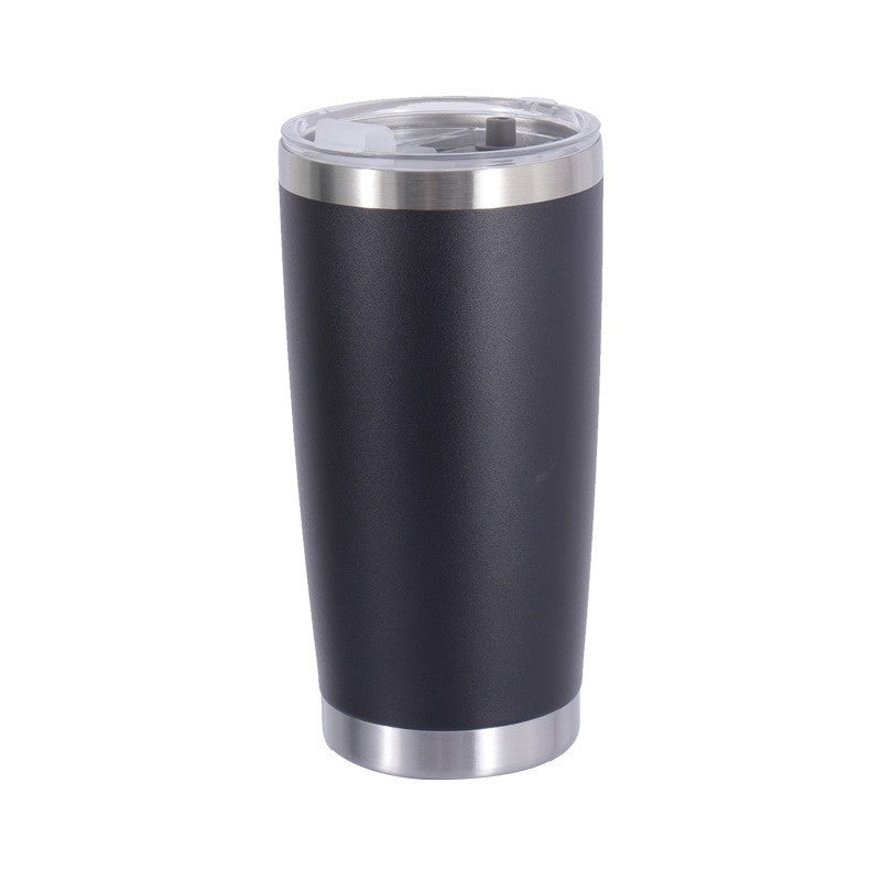 Vacuum Insulated Stainless Steel Travel Tumbler With Spill-Resistant Slider Lid And Tapered Cupholder Fit