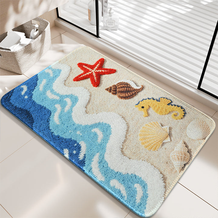 Nautical-Themed Bath Mat Kalsten