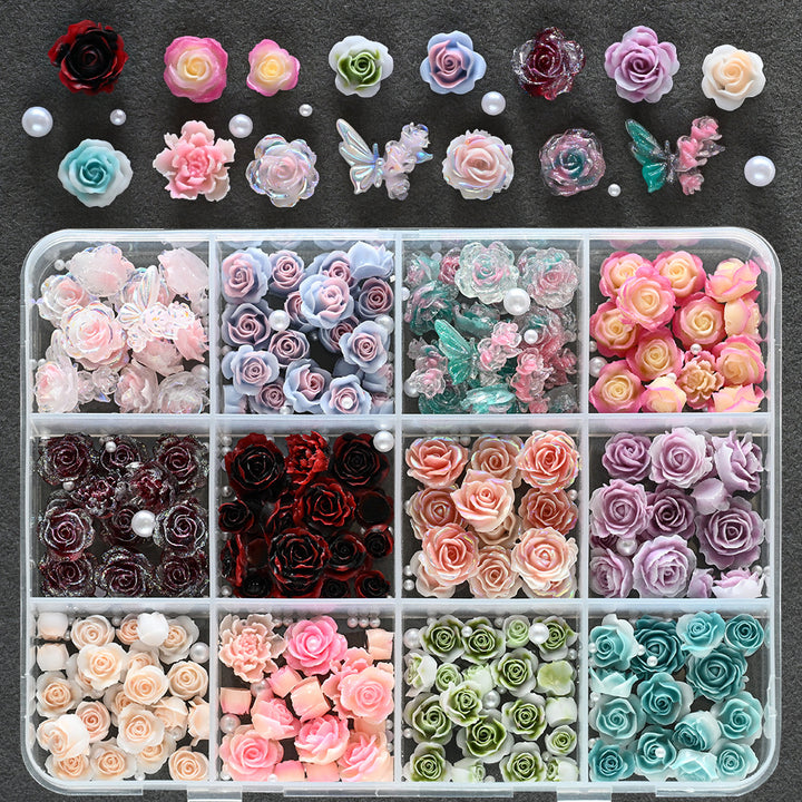Decorative Nail Art Floral Embellishments
