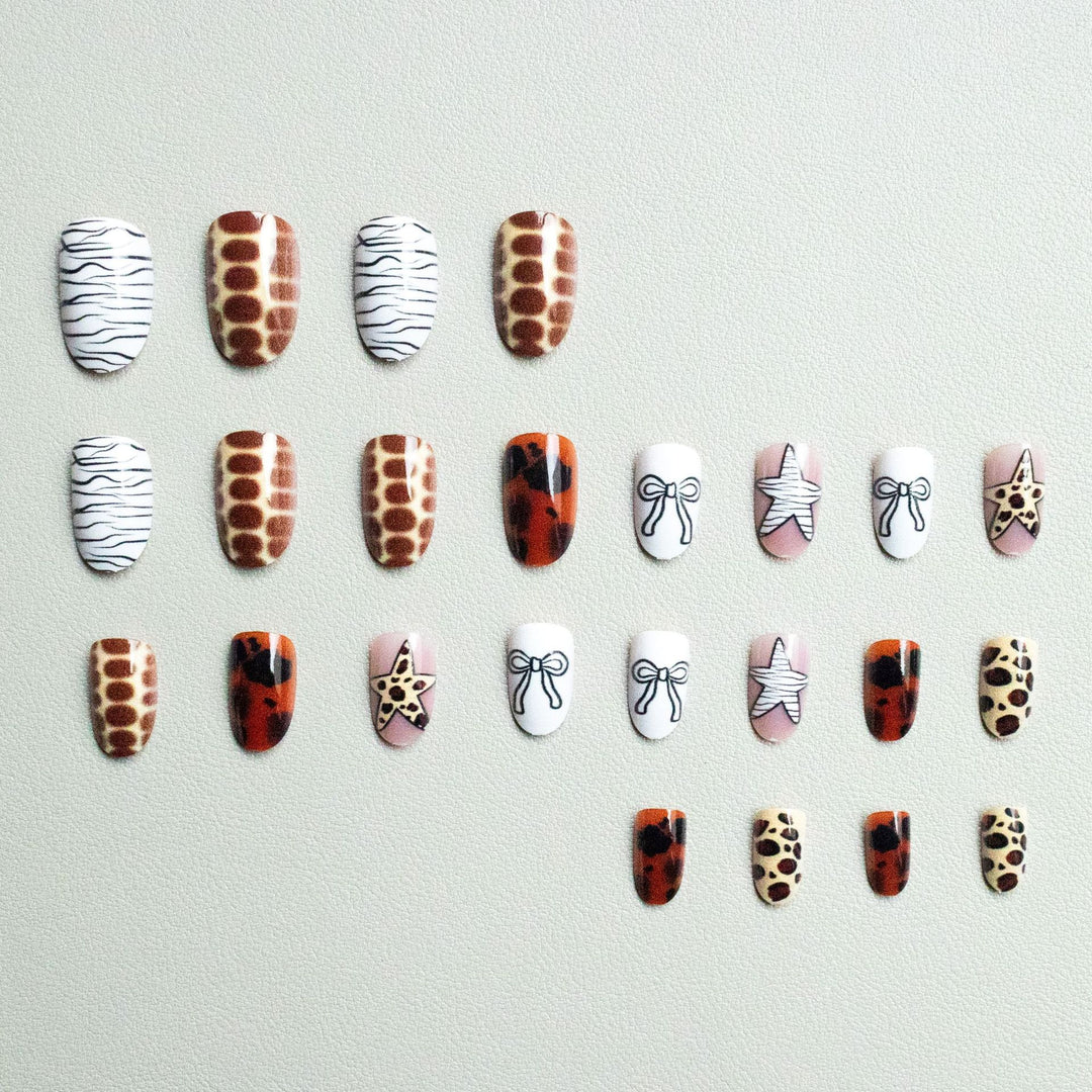Artistic Animal Print Nail Art Kit
