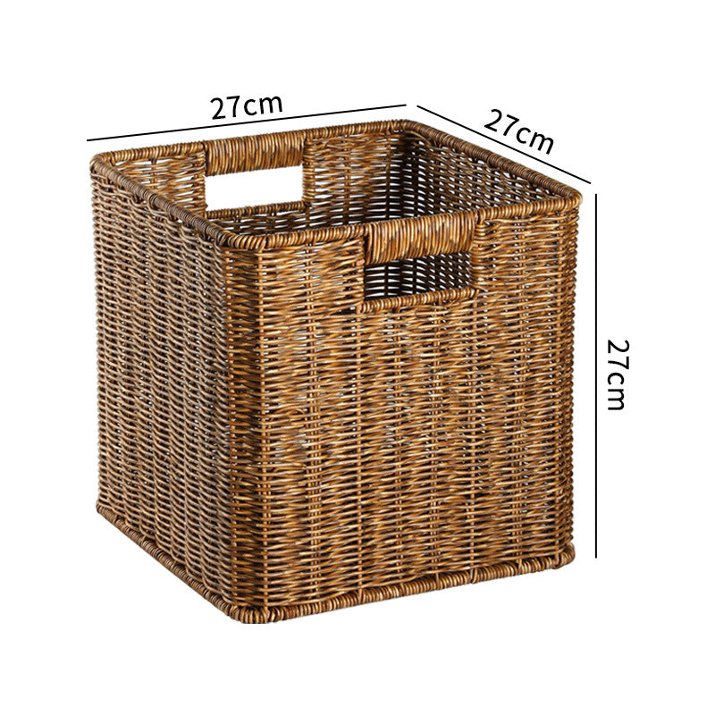 Handwoven Rustic Storage Cube Kalsten