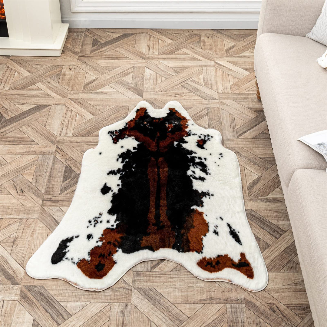 Cowhide Inspired Area Rug Kalsten