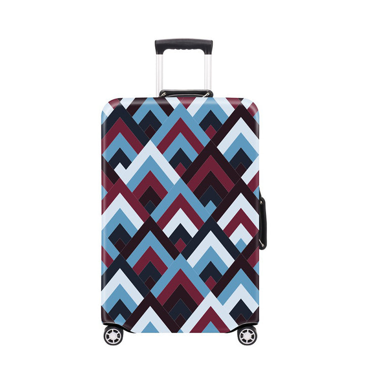 Women's Hard Shell Suitcase with Modern Geometric Design Kalsten