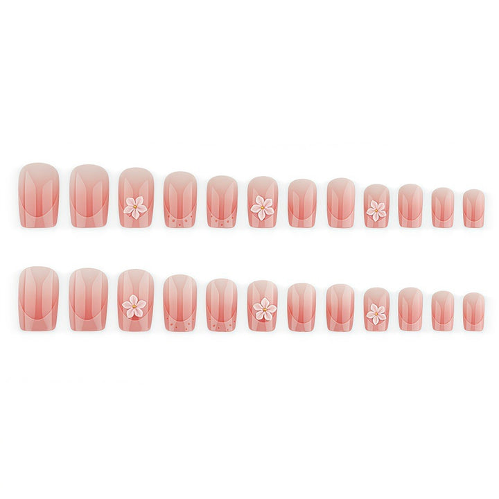 Artificial nails with 3D flower design Kalsten