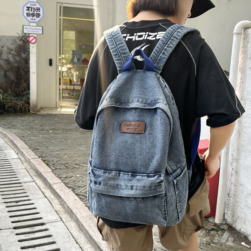 Denim Casual Backpack Kalsten