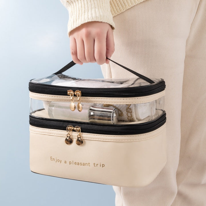 Dual-Layer Transparent Cosmetic Organizer Kalsten