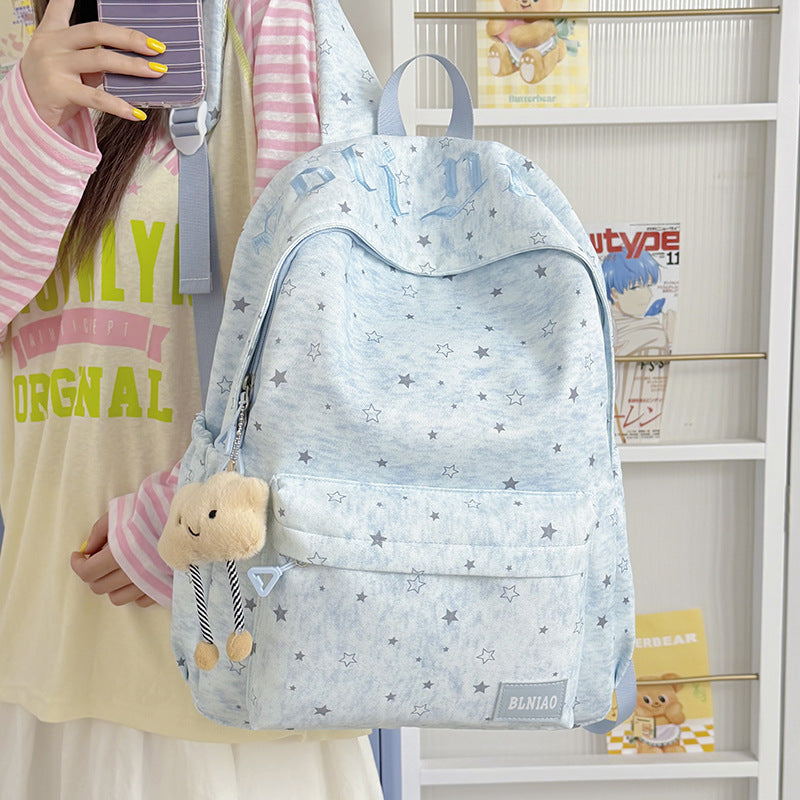 Stylish Lightweight Star-Patterned Backpack Kalsten
