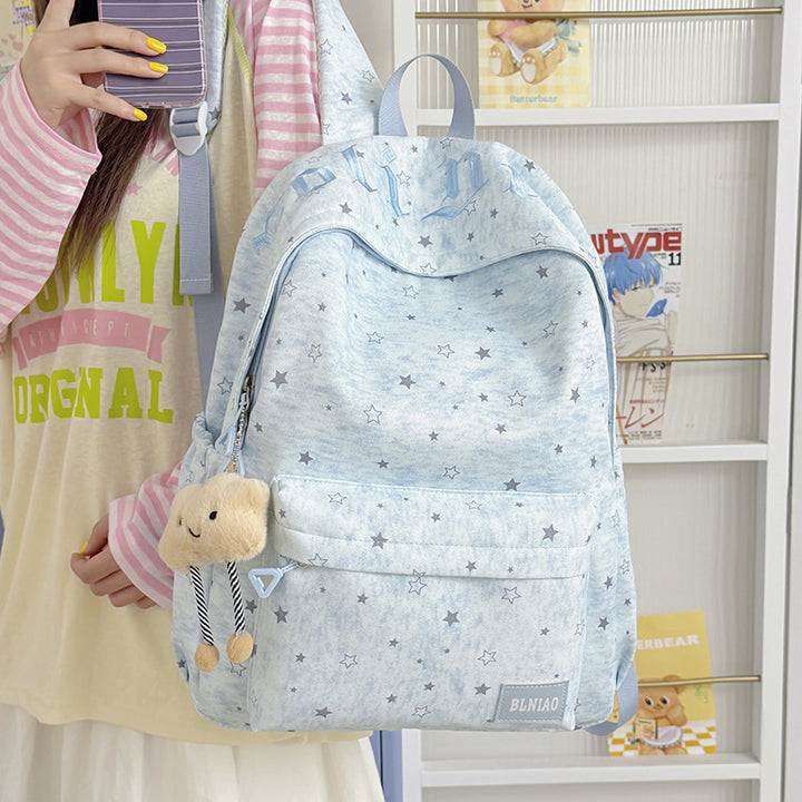 Stylish Lightweight Star-Patterned Backpack Kalsten