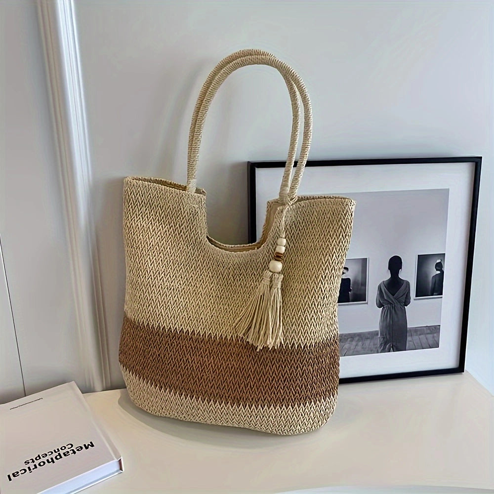 Exclusive and Handmade Beach Bag with Fringes Kalsten