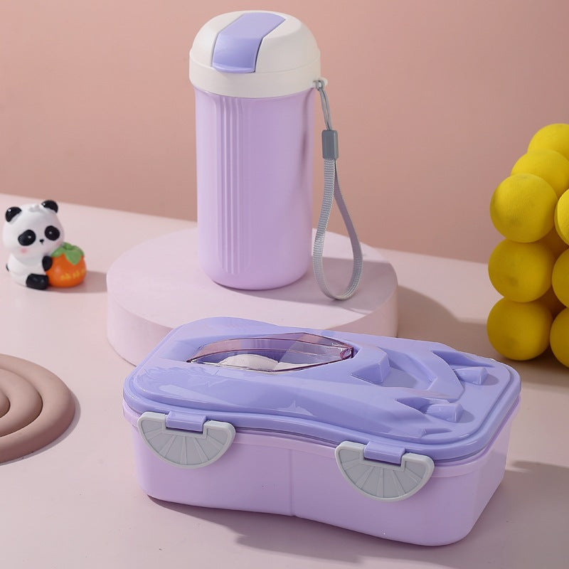 Stylish Insulated Water Bottle and Food Storage Box Set