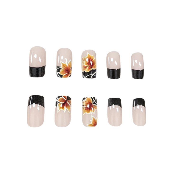 Autumn-Themed Floral Nail Art Kalsten
