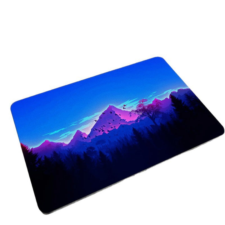 Scenic Mountain Landscape Bath Mat Kalsten