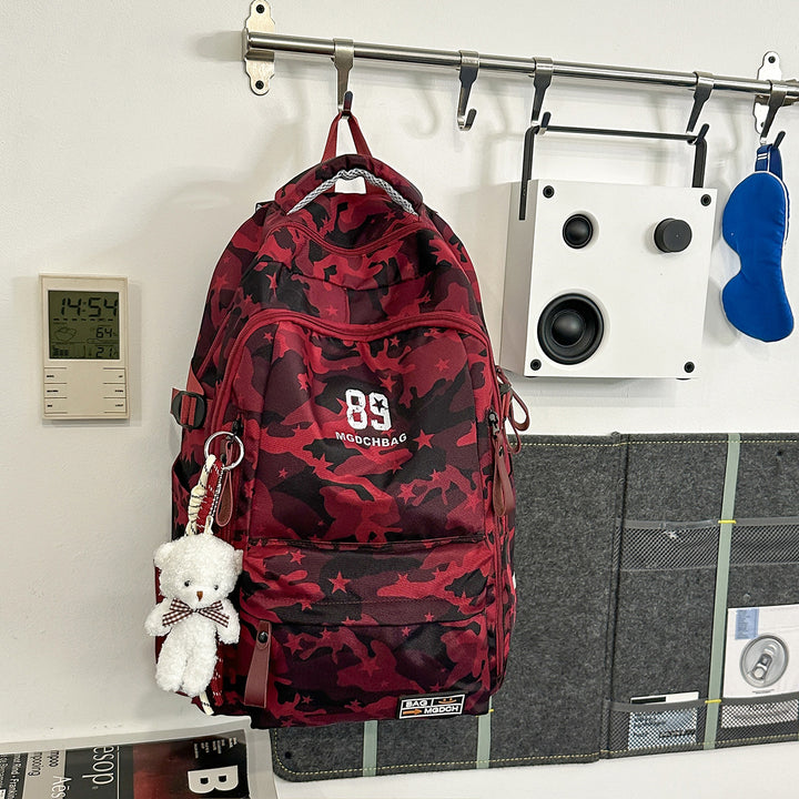 Versatile Camouflage Backpack with Multi-Pocket Design Kalsten