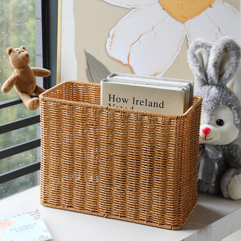 Unisex Rectangular Handwoven Storage Basket Kalsten