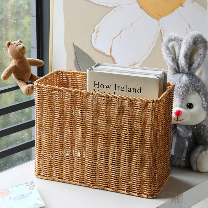 Unisex Rectangular Handwoven Storage Basket Kalsten