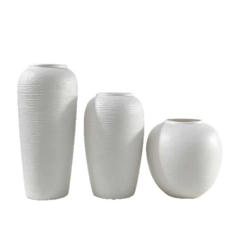 Textured Ceramic Decorative Floor Vase Kalsten