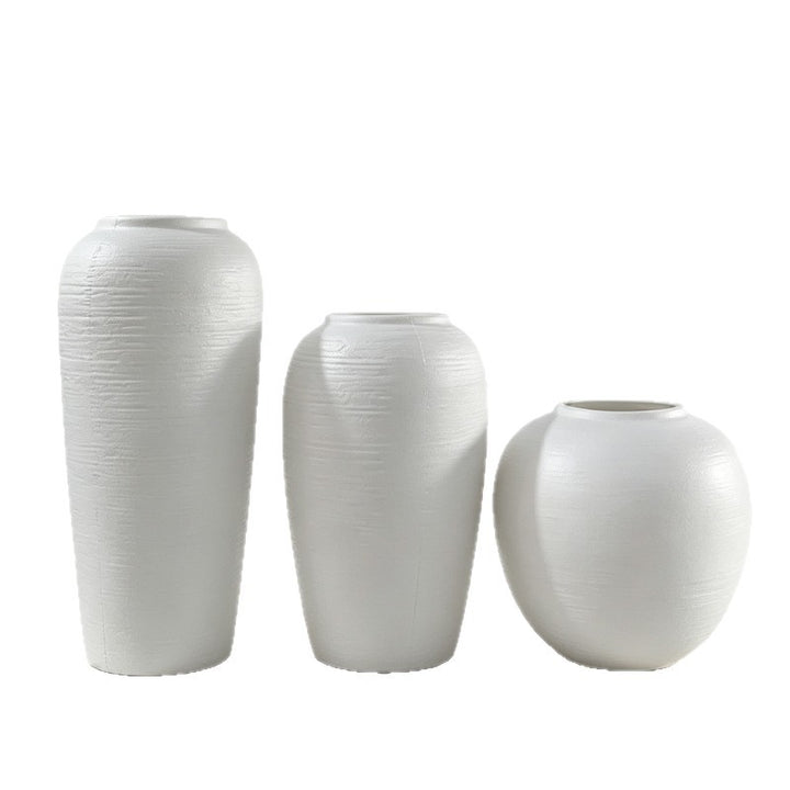 Textured Ceramic Decorative Floor Vase Kalsten