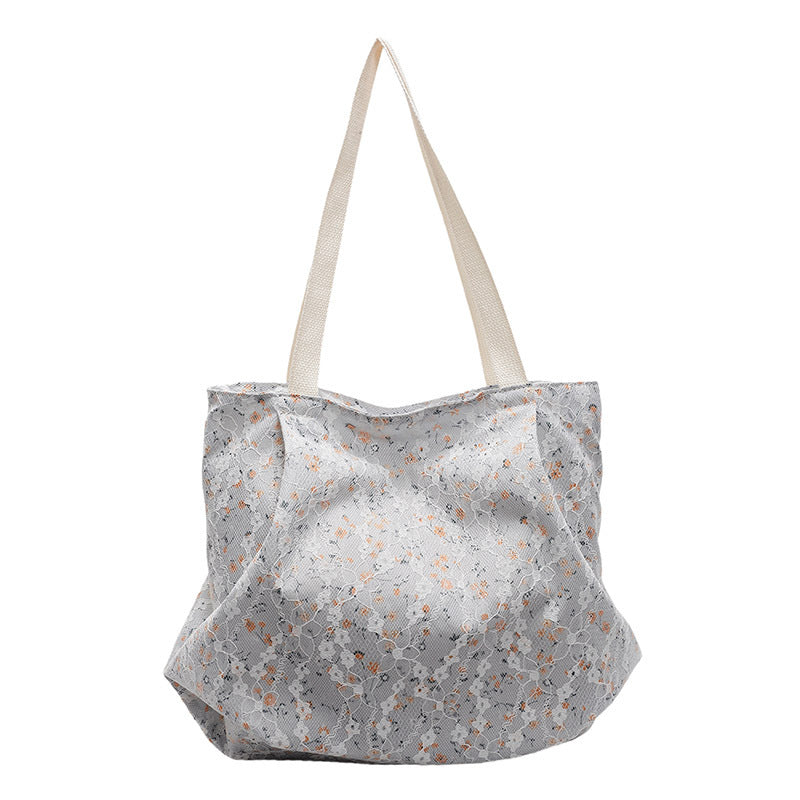 Floral Lace Spacious Tote Bag