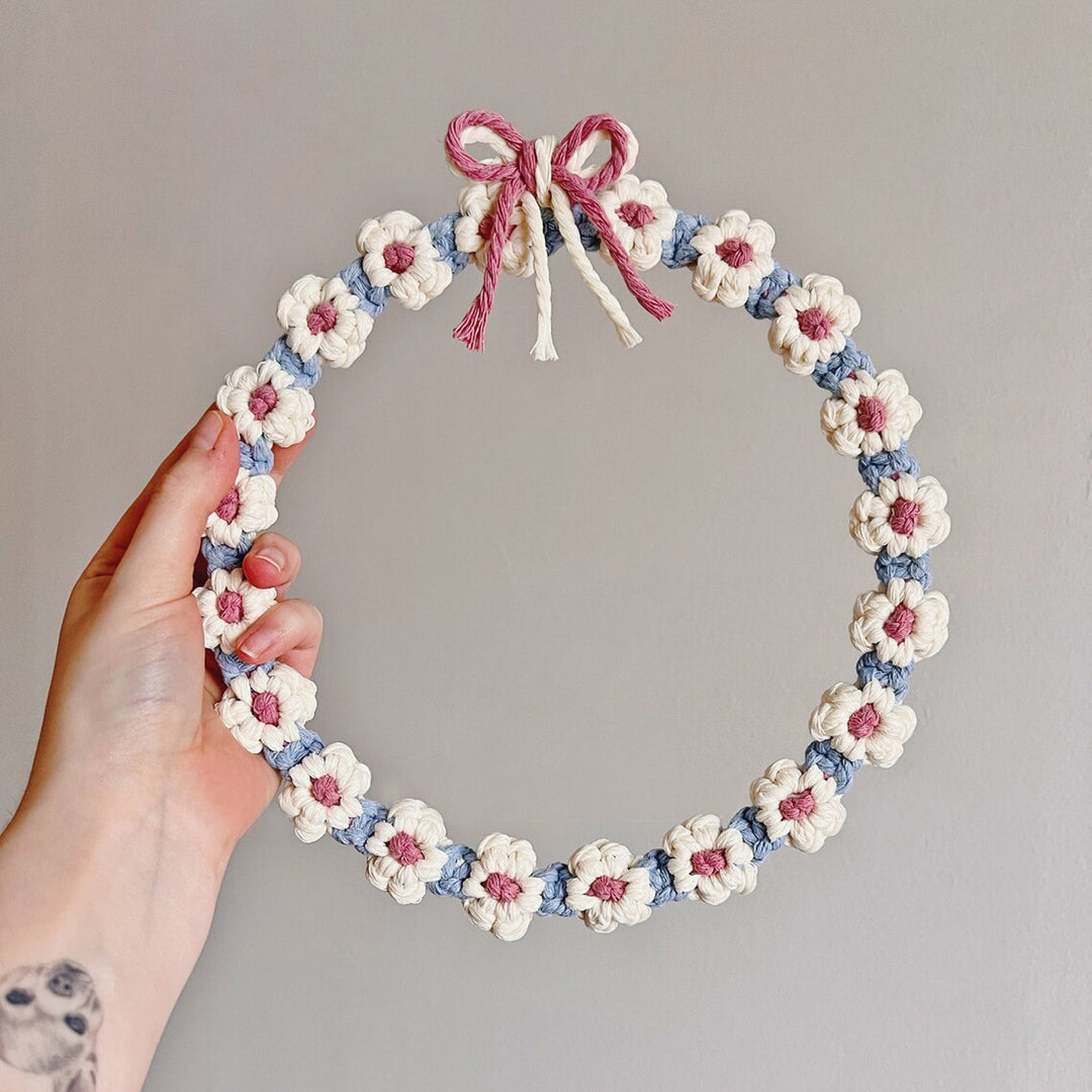 Floral Macrame Hoop Wreath Kalsten