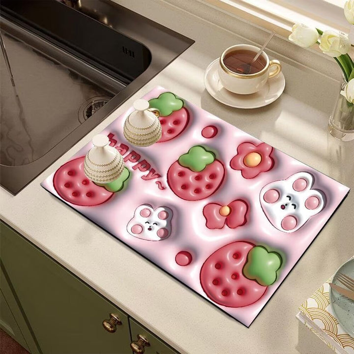 Cute Cartoon Dog-Themed Kitchen Mat Kalsten