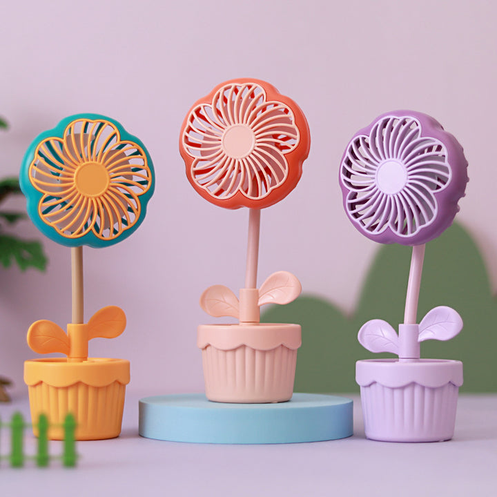 Ladies Table Fan in Flower Design Kalsten