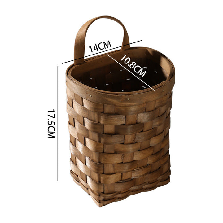 Handcrafted Wicker Storage Cylinder Kalsten