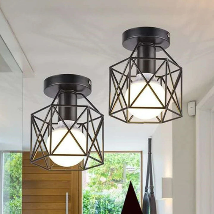 Geometric Ceiling Light Fixture