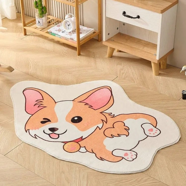Playful Animal-Themed Round Area Rug